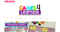 Desktop Screenshot of games4learning.com